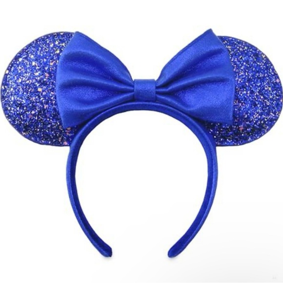 NWT *Discontinued* Disney Wishes Come True Blue Make a Wish Minnie Ear Headband - Picture 1 of 3